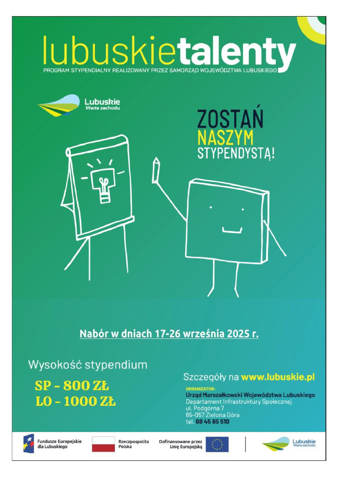 Lubuskie Talenty - Program Stypendialny (edycja na rok szkolny 2025/2026)
