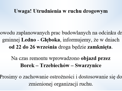 Uwaga! Utrudnienia w ruchu drogowym