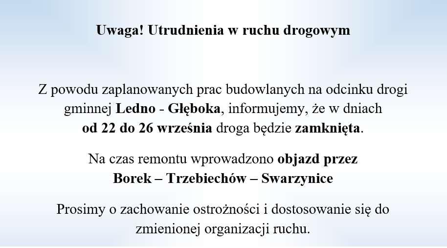 Uwaga! Utrudnienia w ruchu drogowym