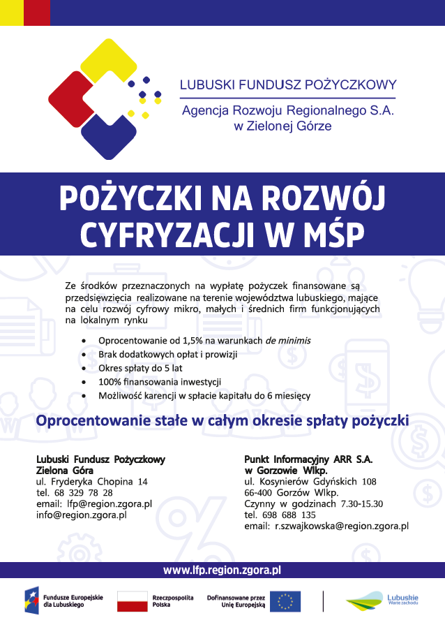 Pożyczka na rozwój cyfryzacji w MŚP