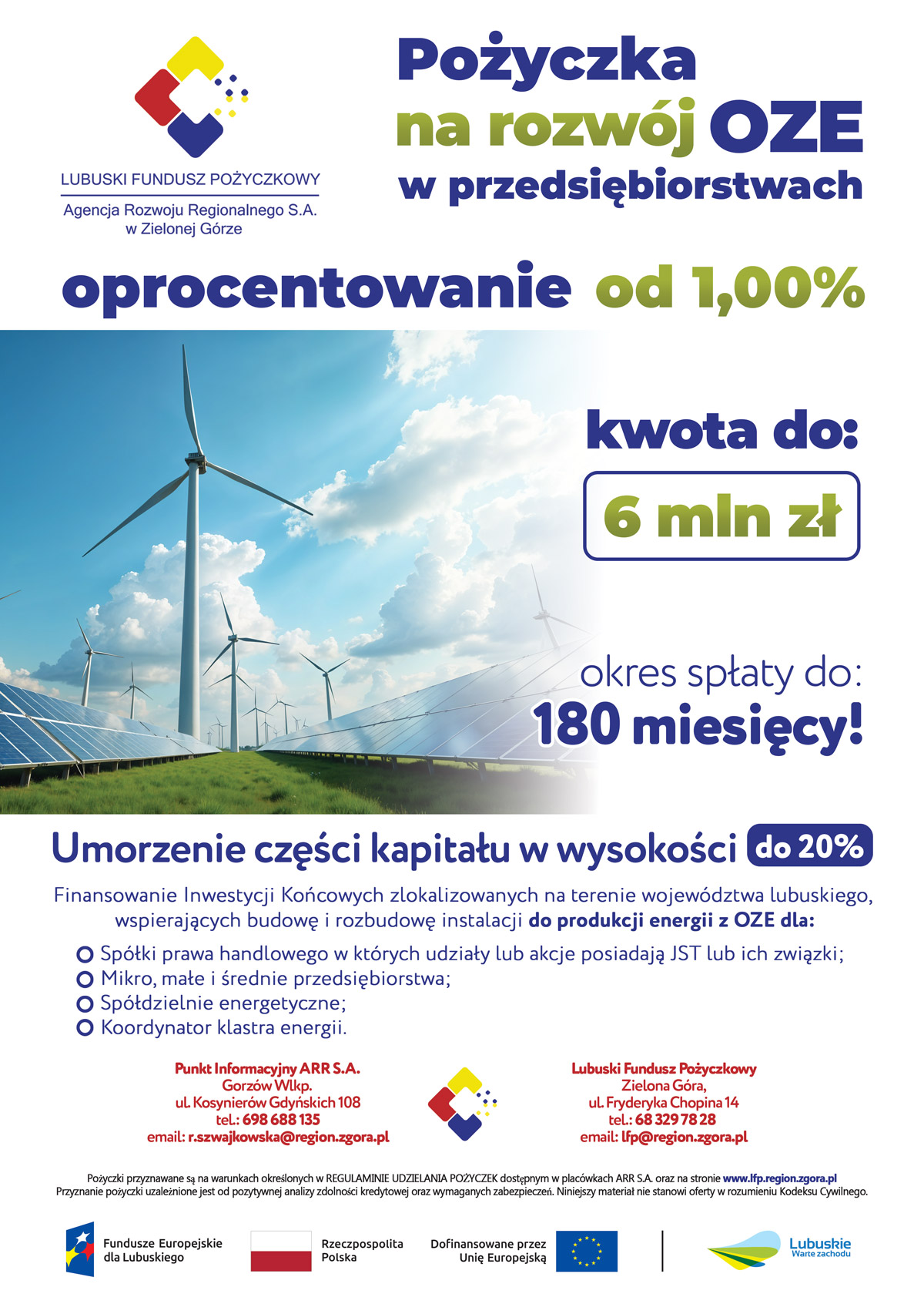 Pożyczki na rozwój OZE w przedsiębiorstwach