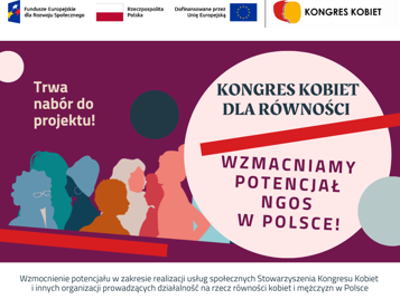 KONGRES KOBIET DLA RÓWNOŚCI – wzmacniamy potencjał organizacji pozarządowych