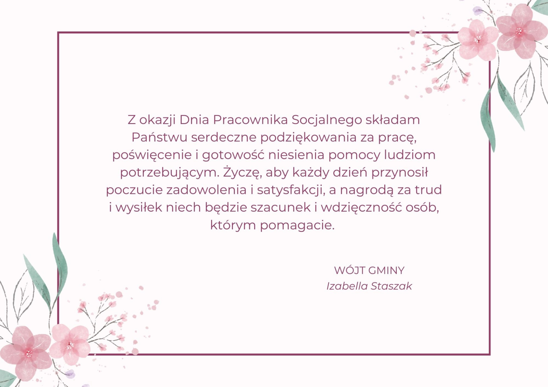 21 listopada – Dzień Pracownika Socjalnego