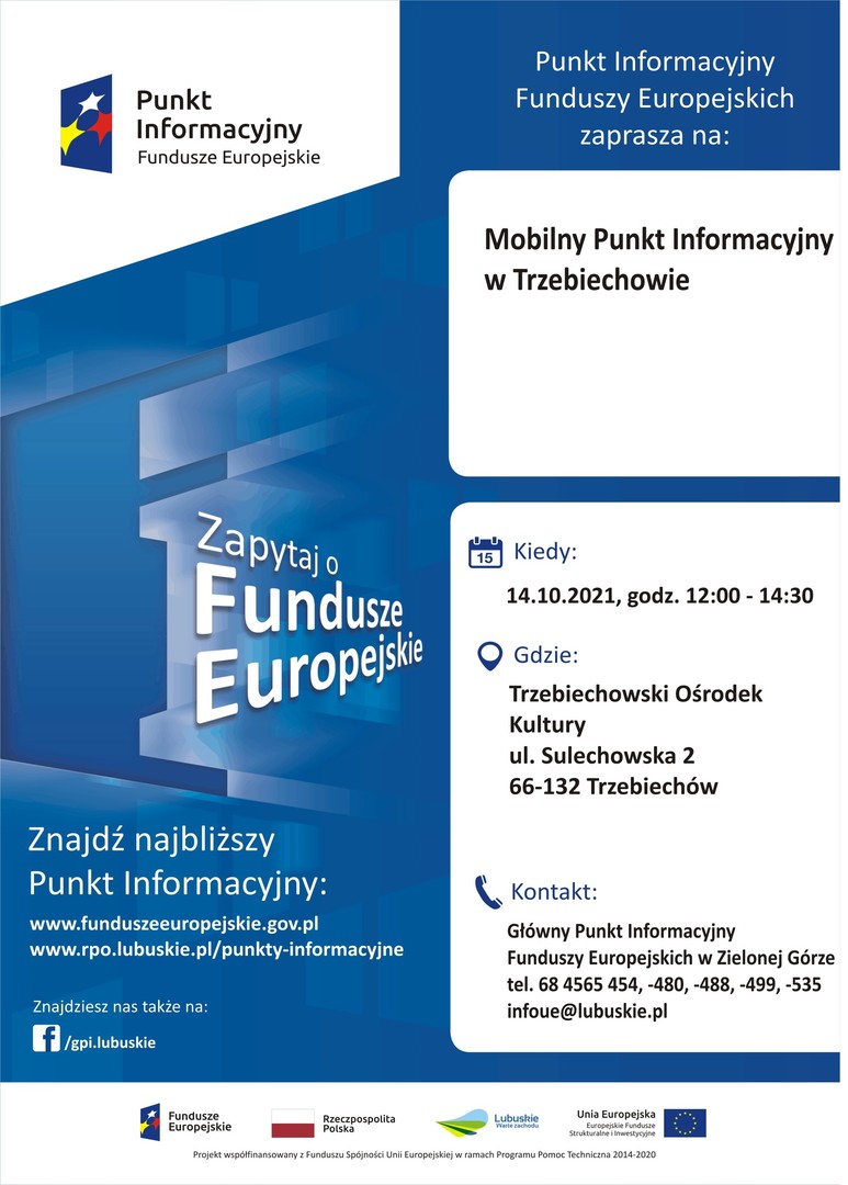 
Mobilny Punkt Informacyjny w Trzebiechowie – 14.10.2021 r.
