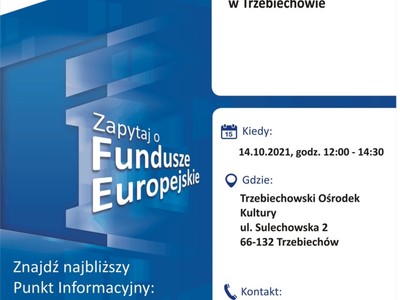 Mobilny Punkt Informacyjny w Trzebiechowie – 14.10.2021 r.