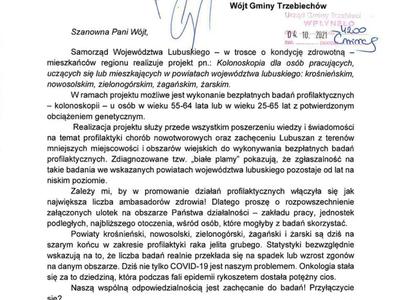 Kolonoskopia dla osób pracujących, uczących się lub mieszkających w powiatach województwa lubuskiego