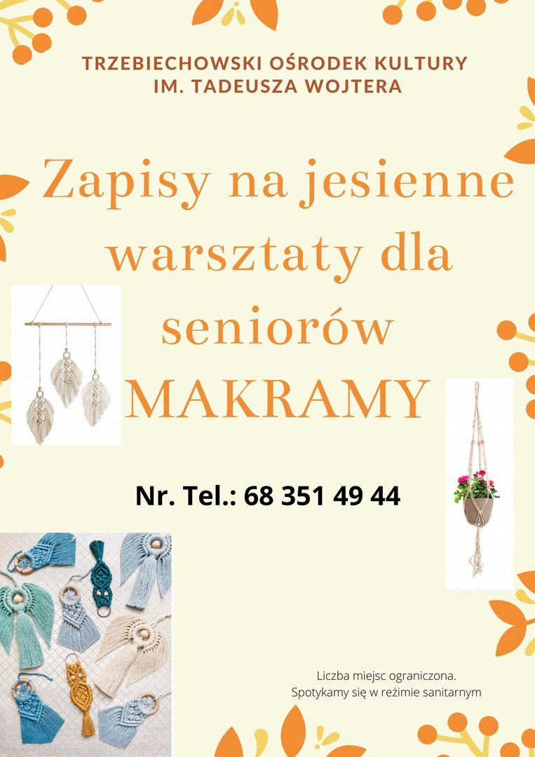 Jesienne warsztaty dla seniorów MAKRAMY