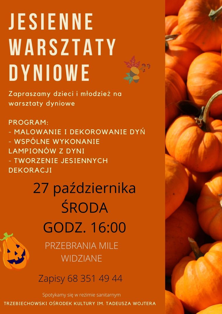 Jesienne warsztaty dyniowe