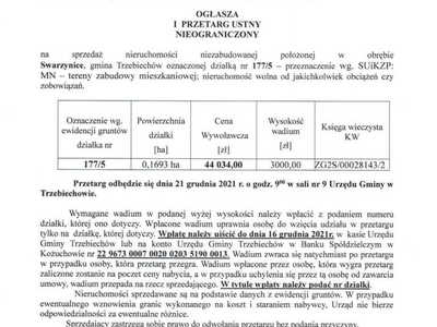 Ogłoszenie o przetargu