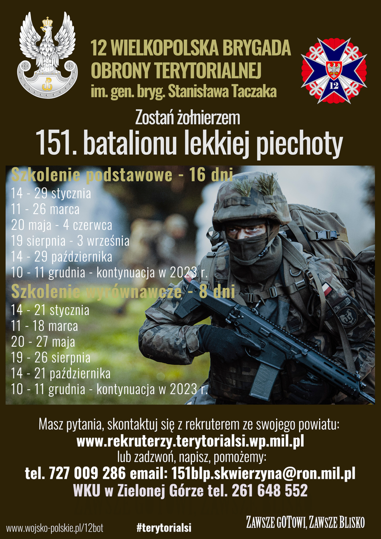 Cały proces szkolenia został zorganizowany w taki sposób, aby możliwe było pogodzenie służby wojskowej z życiem zawodowym i osobistym. Żołnierz szkoli się w jednostce wojskowej przez 11 miesięcy w systemie: jeden weekend w każdym miesiącu szkolenie rotacyjne). W jednym z 12 miesięcy każdego roku służby odbywa 14 – dniowe szkolenie podsumowujące. Łącznie to 36 dni szkolenia w roku. System został skonstruowany w taki sposób, by w ciągu pierwszych 3 lat służby żołnierz uczestniczy