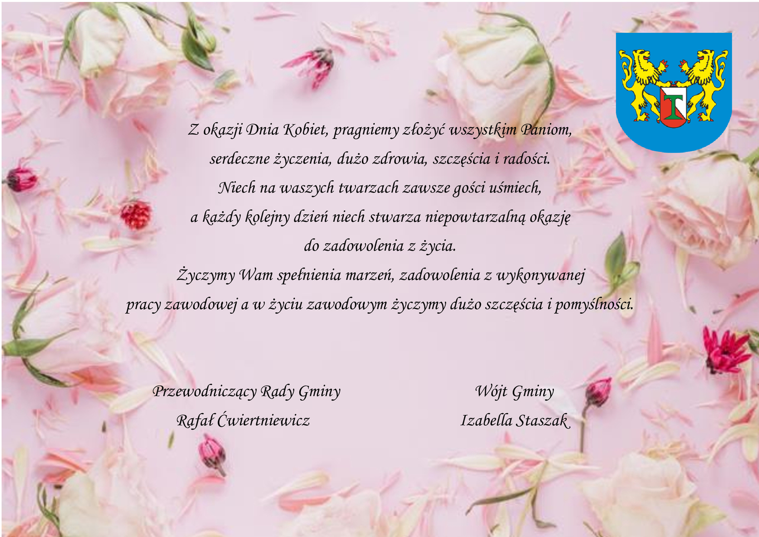 Życzenia z okazji Dnia Kobiet