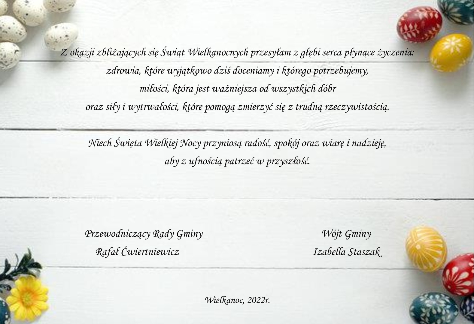 
Życzenia Wielkanocne
