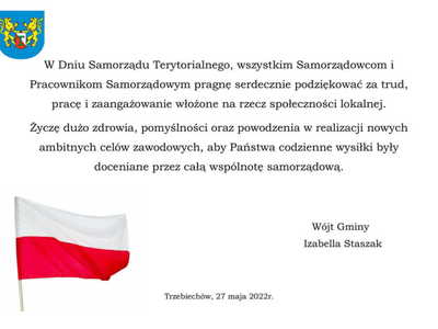 Życzenia z okazji Dnia Samorządu Terytorialnego