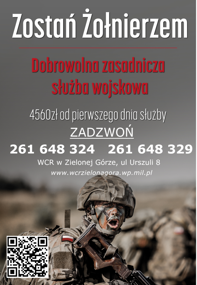Trwa nabór do nowego rodzaju służby w wojsku- DOBROWOLNEJ ZASADNICZEJ SŁUŻBY WOJSKOWEJ