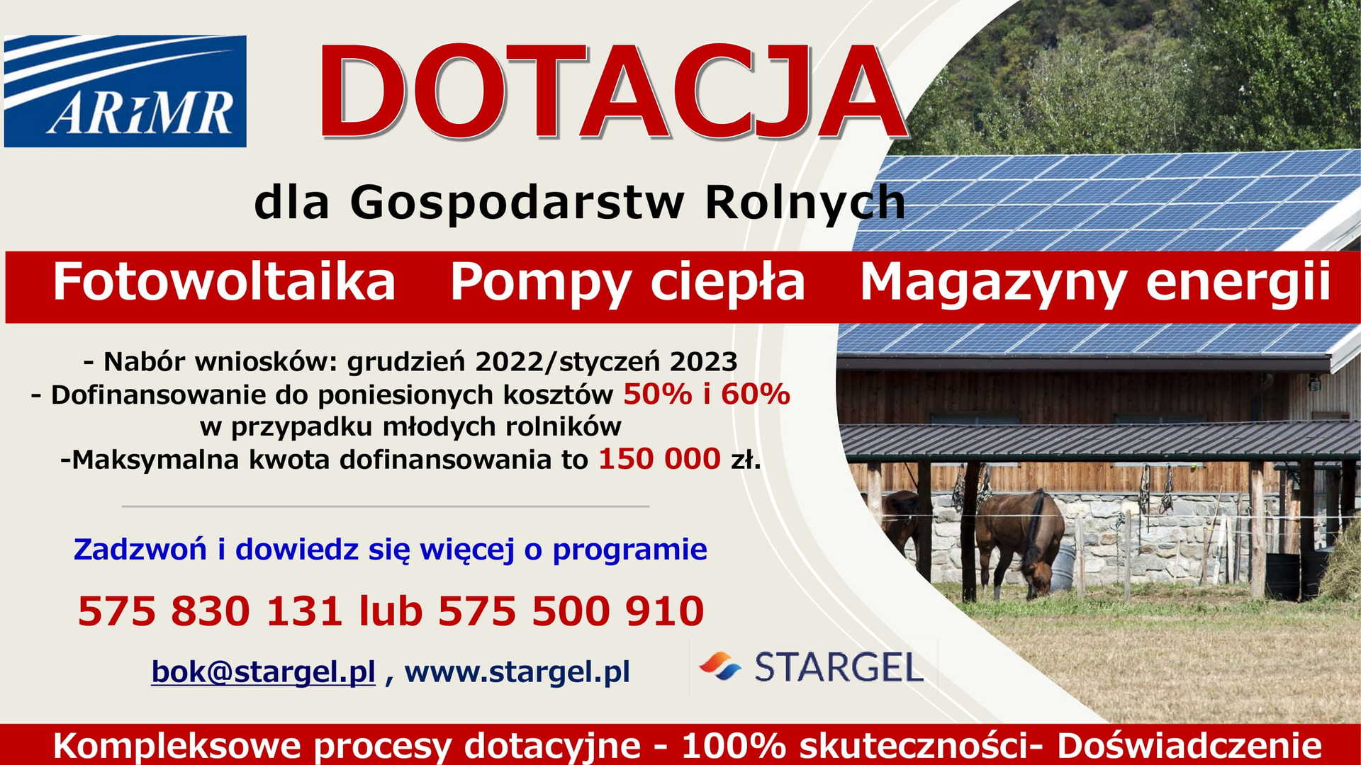 Nabór wniosków w programie „Modernizacja Gospodarstw Rolnych”
