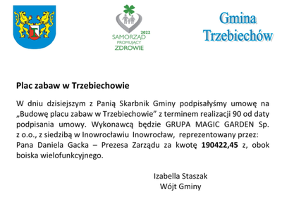 Plac zabaw w Trzebiechowie