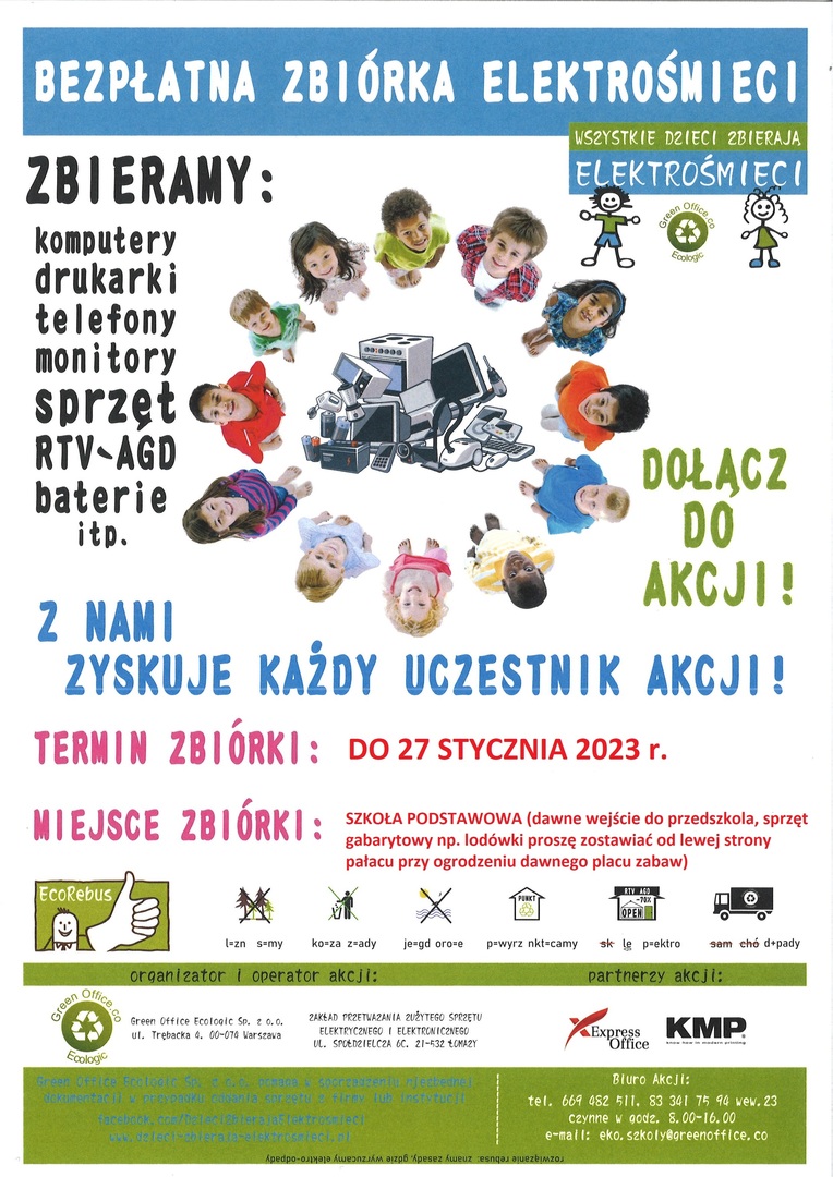 Akcja „WSZYSTKIE DZIECI ZBIERAJĄ ELEKTROŚMIECI”