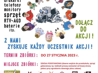 Akcja „WSZYSTKIE DZIECI ZBIERAJĄ ELEKTROŚMIECI”