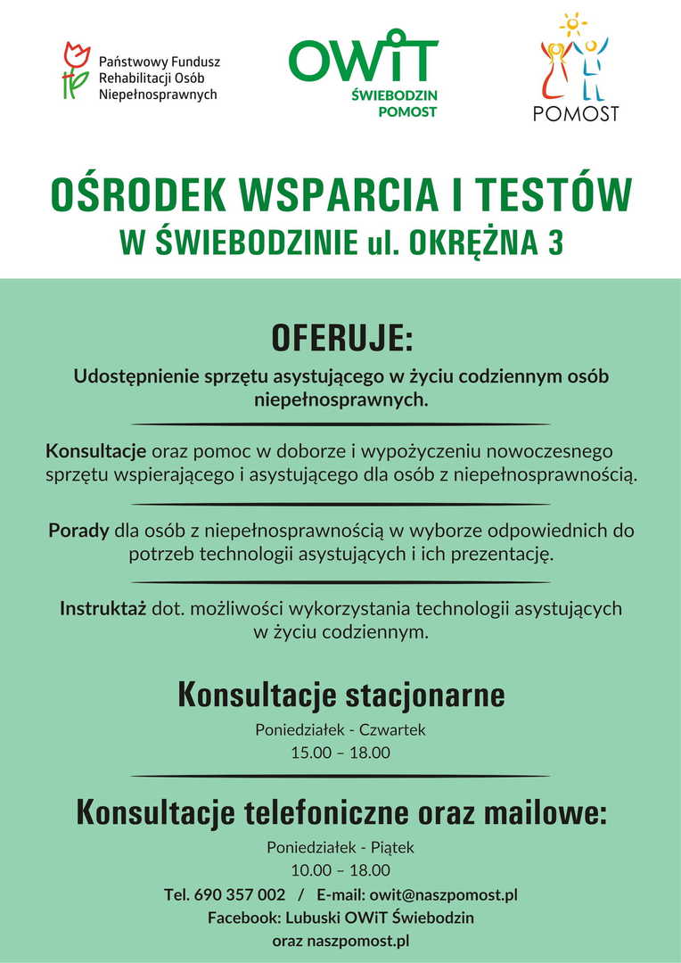 
Otwarcie Ośrodka Wsparcia i Testów w Świebodzinie
