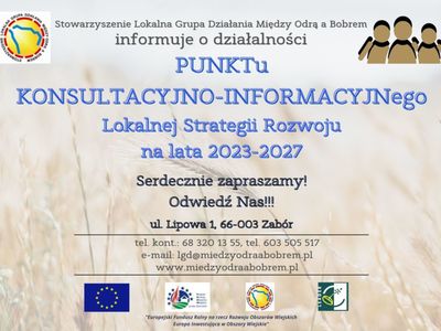 Punkt Konsultacyjno-Informacyjny Lokalnej Strategii Rozwoju na lata 2023-2027
