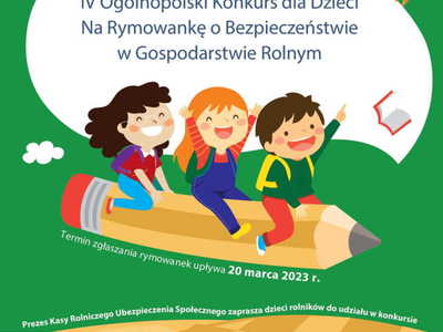 IV Konkurs na rymowankę już ogłoszony!