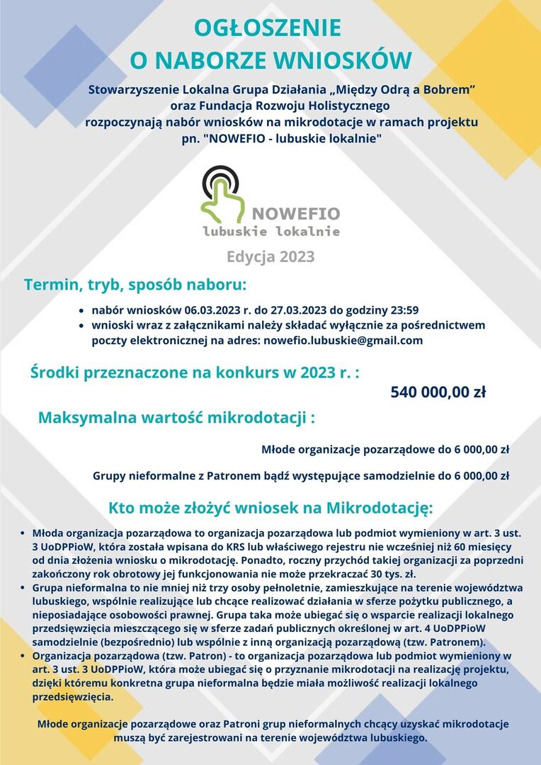 „NOWEFIO – lubuskie lokalnie”