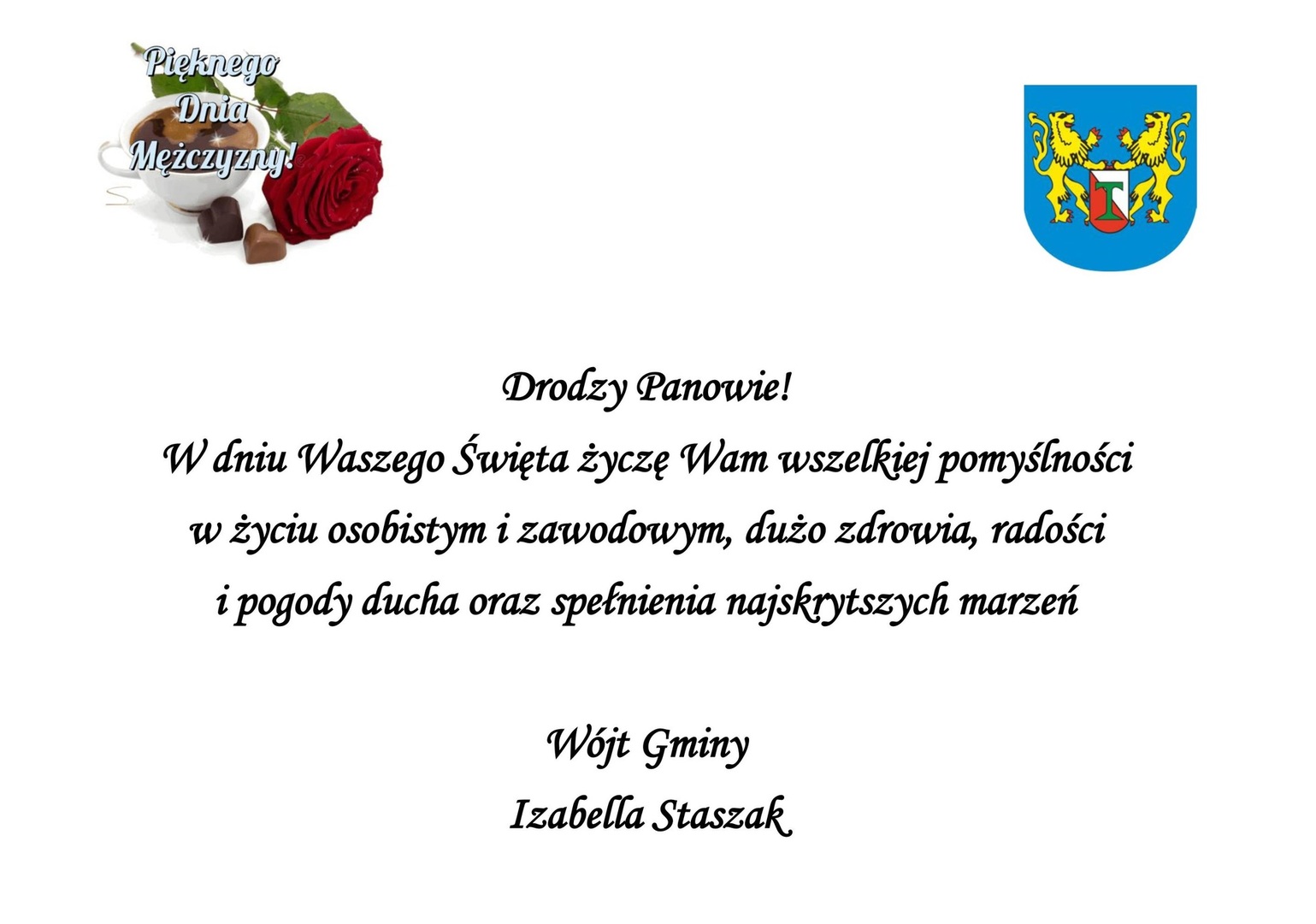 Życzenia z okazji Dnia Mężczyzn