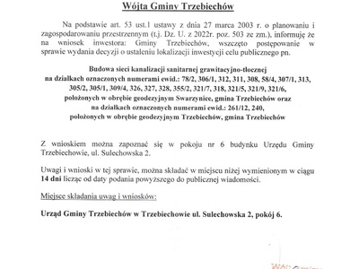 OBWIESZCZENIE GG.6733.1.2023