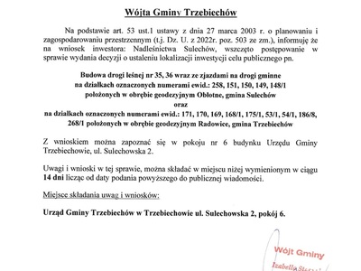 Obwieszczenie GG.6733.2.2023