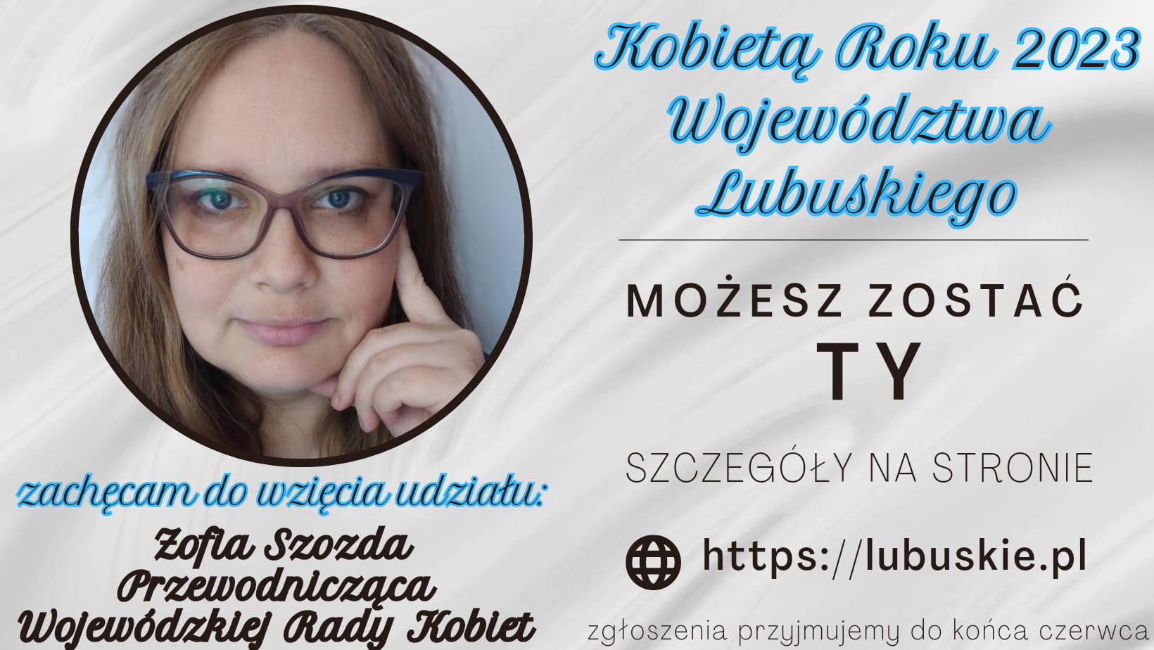 
Konkurs - Kobieta Roku 2023 Województwa Lubuskiego
