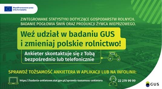 
Badanie Zintegrowane statystyki dotyczące gospodarstw rolnych...
