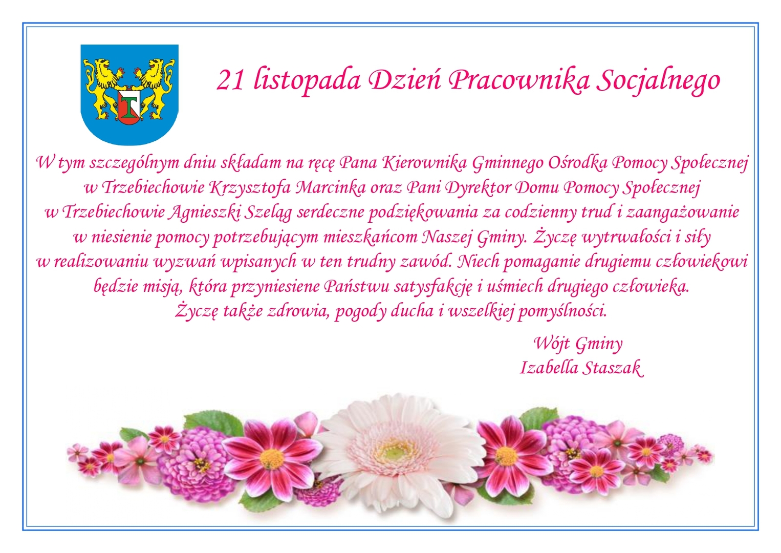 21 Listopada – Dzień Pracownika Socjalnego