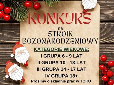 Konkurs na stroik Bożonarodzeniowy