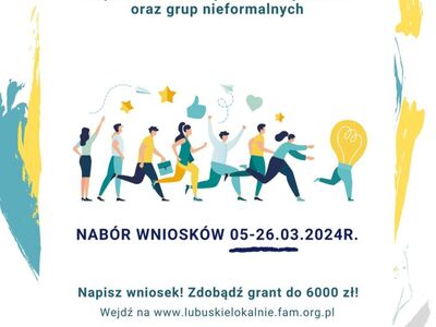 mikrodotacje dla młodych/lokalnych organizacji i  grup nieformalnych w województwie lubuskim