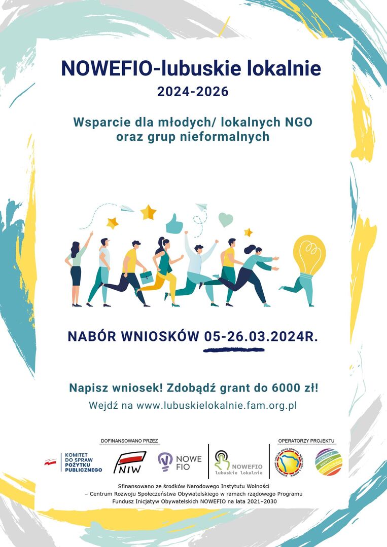 mikrodotacje dla młodych/lokalnych organizacji i  grup nieformalnych w województwie lubuskim
