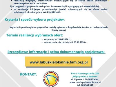 mikrodotacje dla młodych/lokalnych organizacji i  grup nieformalnych w województwie lubuskim
