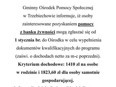 Pomoc żywnościowa
Podprogram 2023
