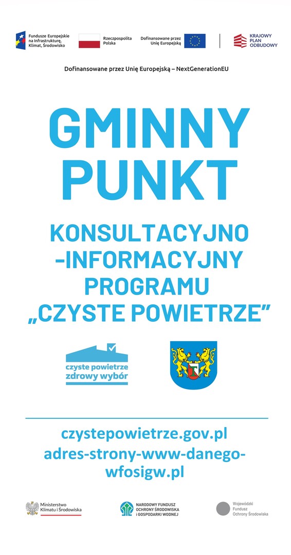 Gminny Punkt Konsultacyjno - Informacyjny Programu "Czyste Powietrze" 