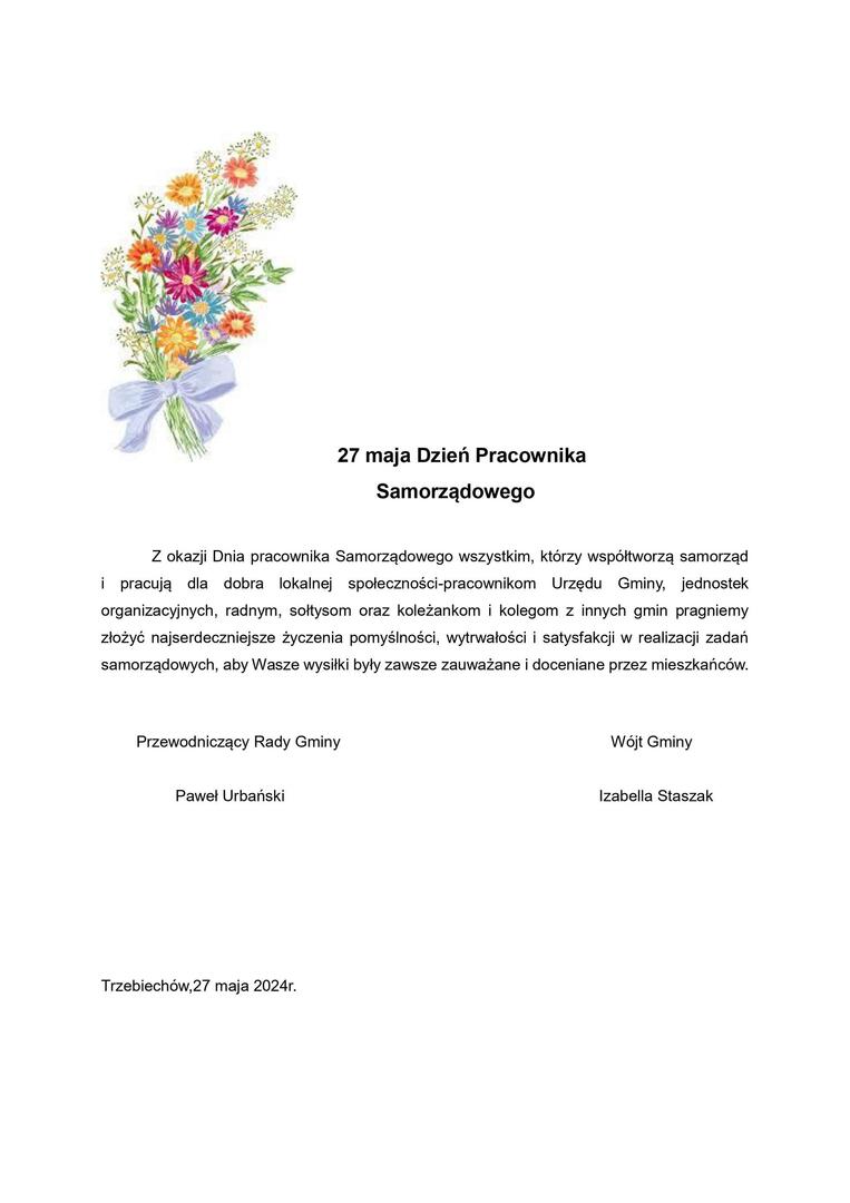 27 maja Dzień Pracownika Samorządowego