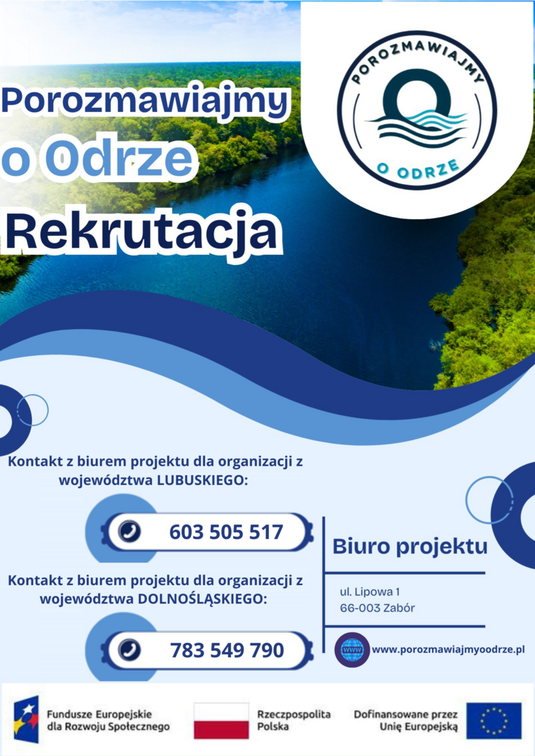 Rekrutacja do projektu Porozmawiajmy o Odrze