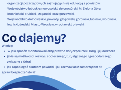 Rekrutacja do projektu Porozmawiajmy o Odrze