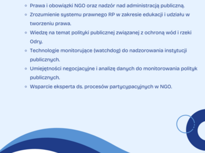Rekrutacja do projektu Porozmawiajmy o Odrze