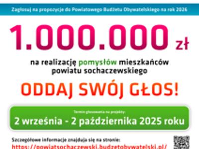 Plakat promujący Budżet Obywatelski