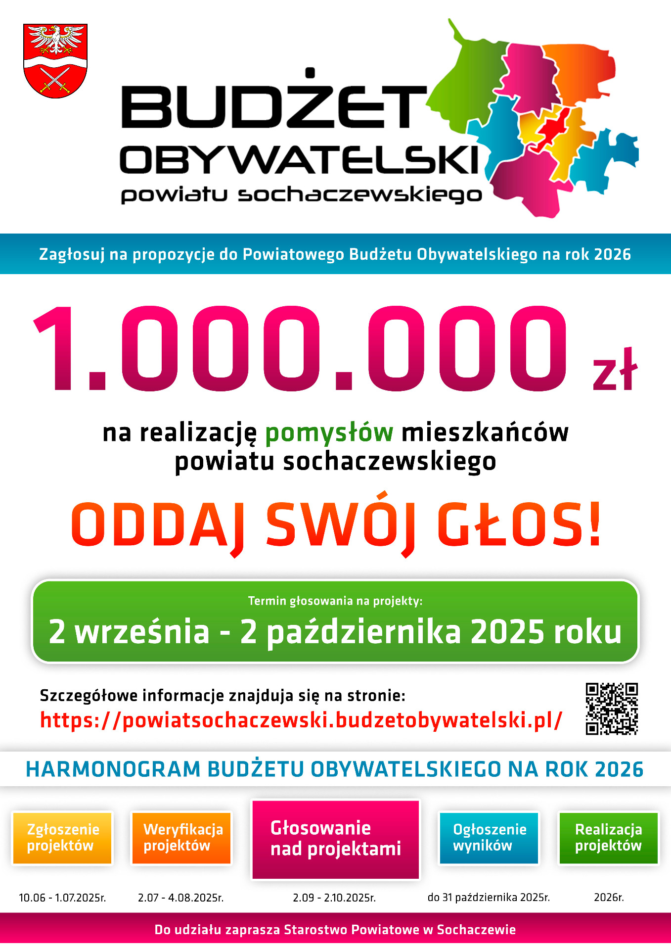 Plakat promujący Budżet Obywatelski