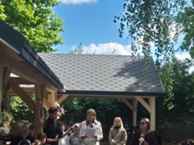 rozdanie nagród w konkursie w plenerze