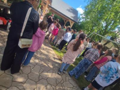 rozdanie nagród w konkursie w plenerze