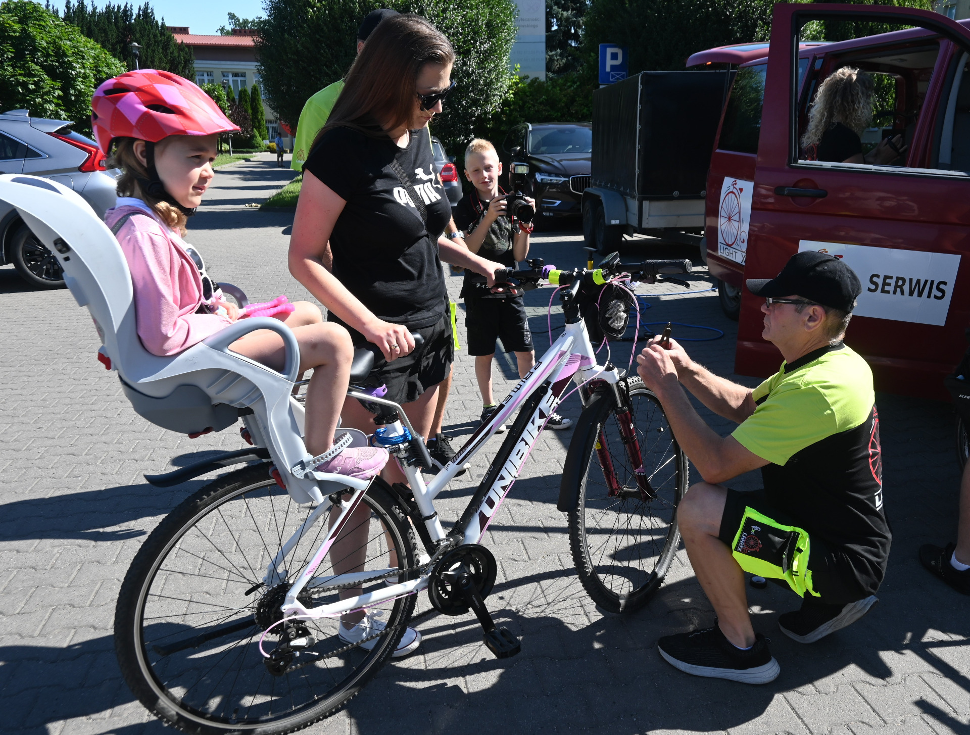 serwis rowerowy na rajdzie
