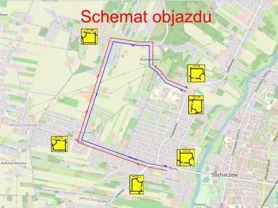 mapa objazdów