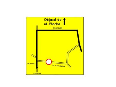 tablica informacyjan objazdu