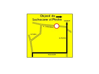 tablica informacyjan objazdu